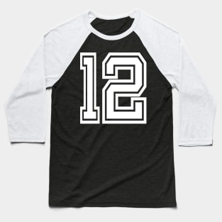 Numbers 12 for a sports team, group, or community Baseball T-Shirt